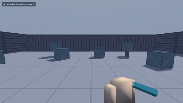 An ignifx app running: 3d first person